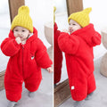 Flannel newborn baby jumpsuit with zipper in Zipper Bear Blue, suitable for 59-90cm height