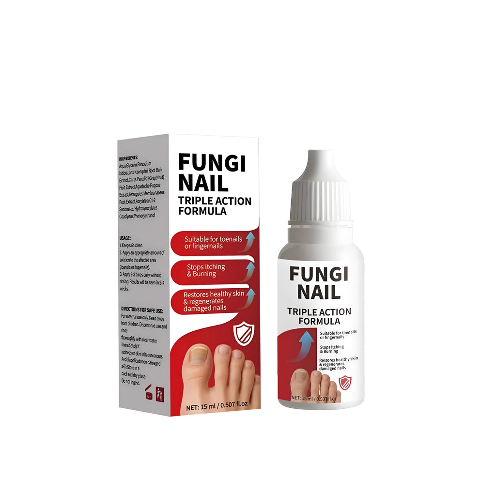 15ml anti-fungal nail repair solution bottle with brush applicator for nail treatment