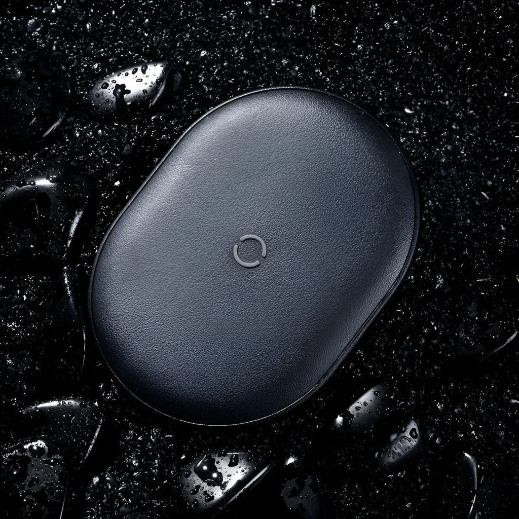 Baseus Rough Wireless Charging Pad in black or white with Type-C port