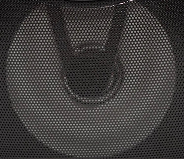 A portable Bluetooth speaker in black, blue, or pink plastic casing with USB and SD card slots.
