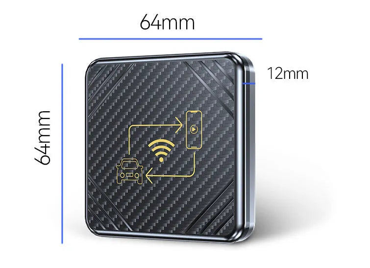 Wireless CarPlay and Android Auto adapter box for car USB interface connection