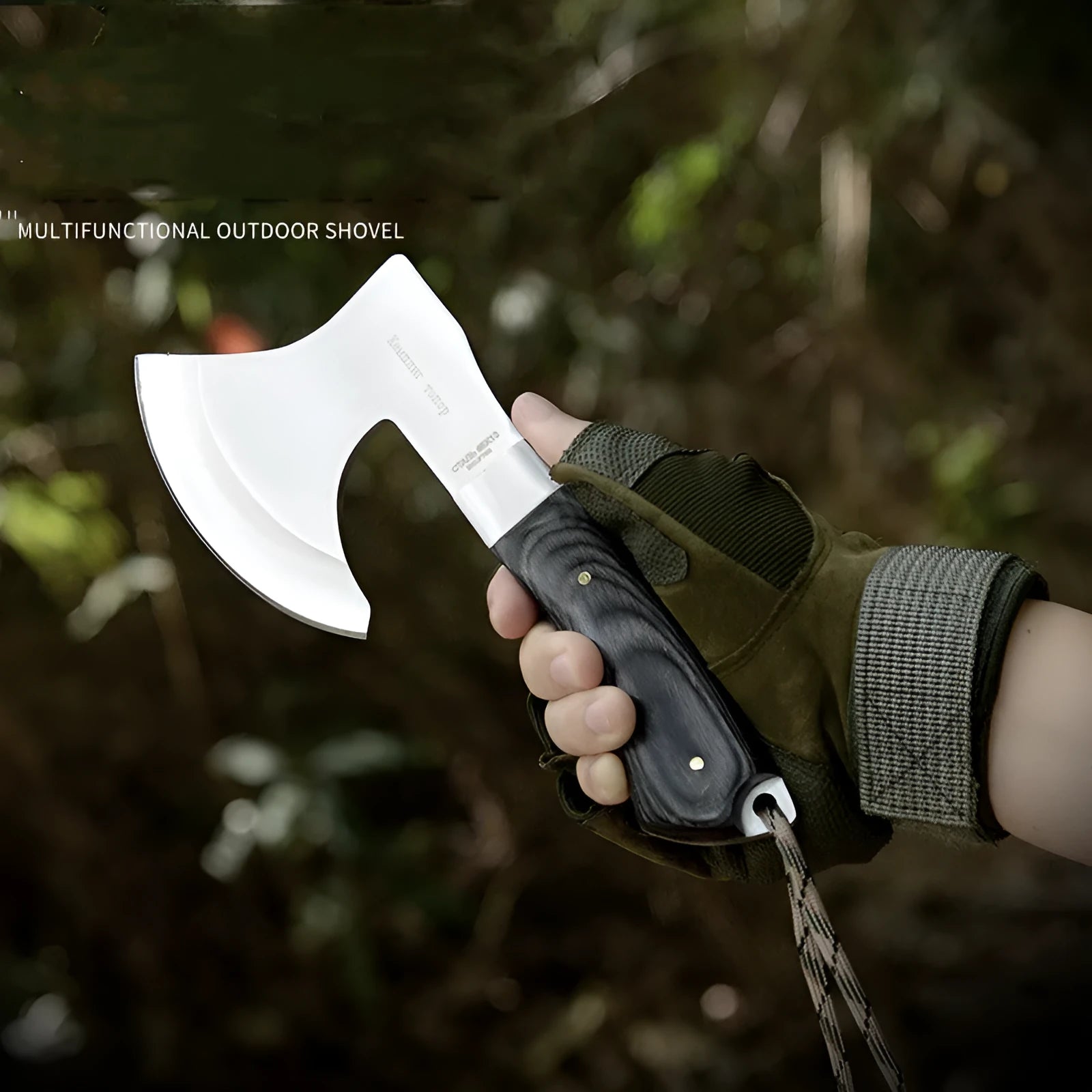 Outdoor Tactics camping logging garden axe stainless steel 57x36x28cm 49HRC model XMF95