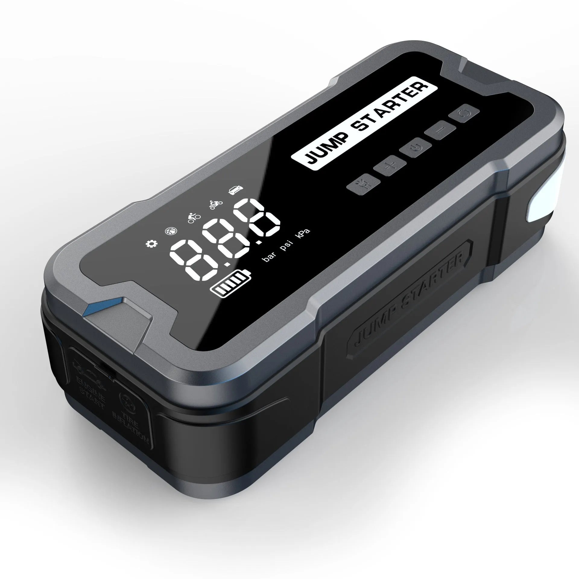 CY53 car jump starter power bank with built-in air compressor for diesel vehicles