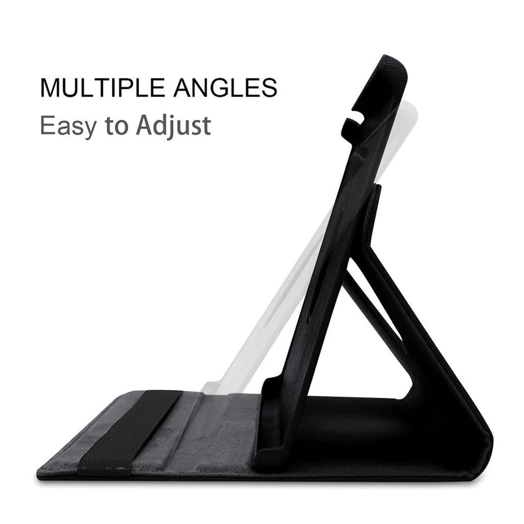 iPad rotating protective sleeve case in imitation leather with clamshell design