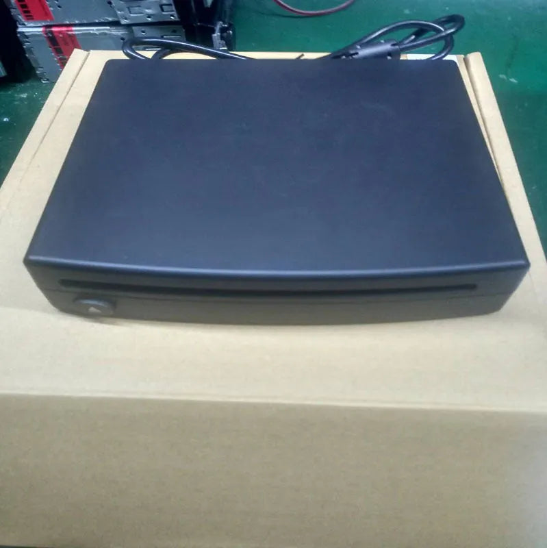 Android car head unit dummy display screen with suction cup mount and USB connector