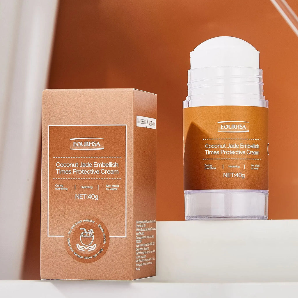 A moisturising solid stick balm for hands and feet in various fragrance options.