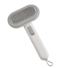 Large pet grooming comb with stainless steel blades and ABS handle in light green colour