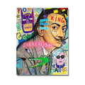 Graffiti abstract street poster canvas spray painting frameless wall art