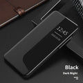 Huawei phone case with magnetic side window, flip bracket, PC leather, Chinese red colour, for Mate 60