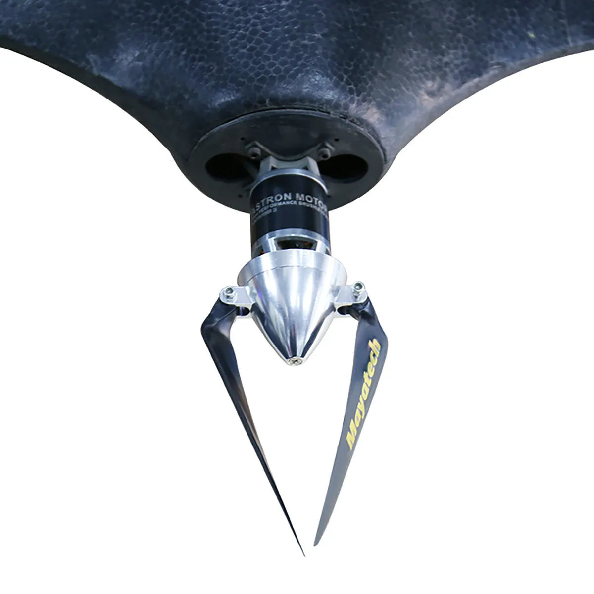 Black PE quick-disassembly folding paddle fittings for gliders, measuring 12x6.5 cm.