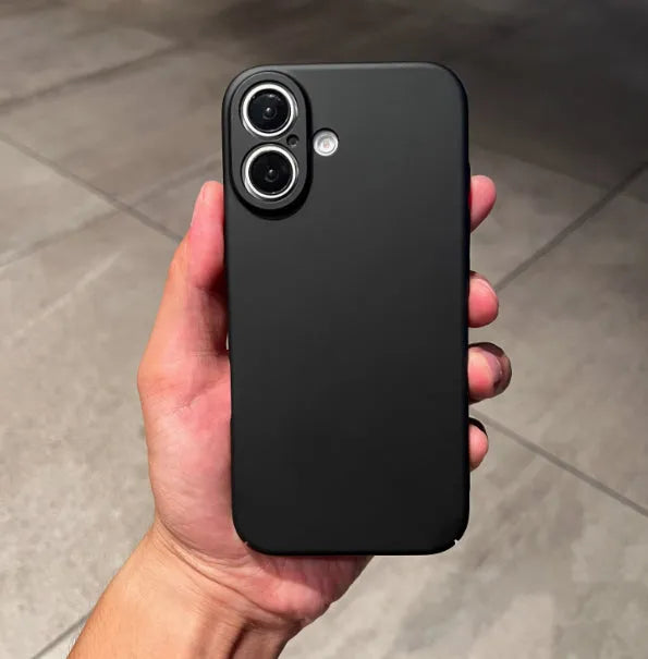 Solid colour TPU phone case for Apple iPhone, black, simple all-inclusive design