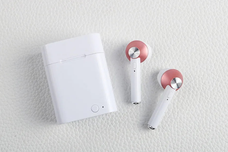Sports Bluetooth wireless headset in five metallic colours with earbuds