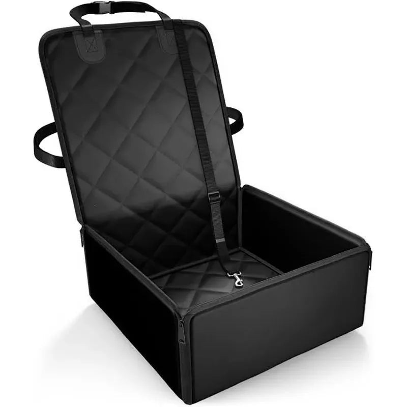 42cm square car pet pad with non-slip base shown in black colour option
