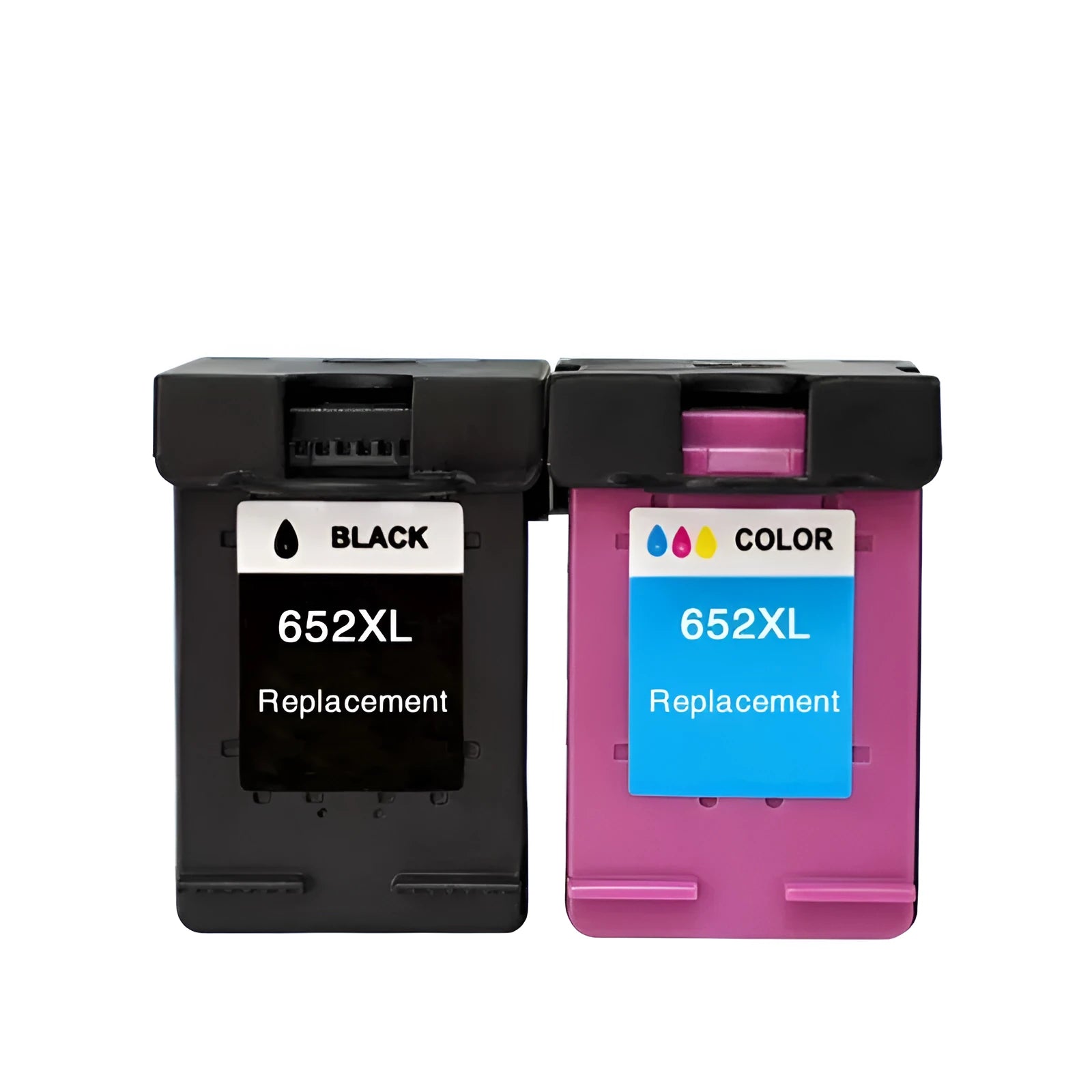 HP compatible black and colour ink cartridges for Deskjet and Officejet printers.