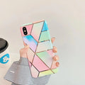 Marble pattern TPU protective phone case for Huawei P30 in Blue colour with soft back cover