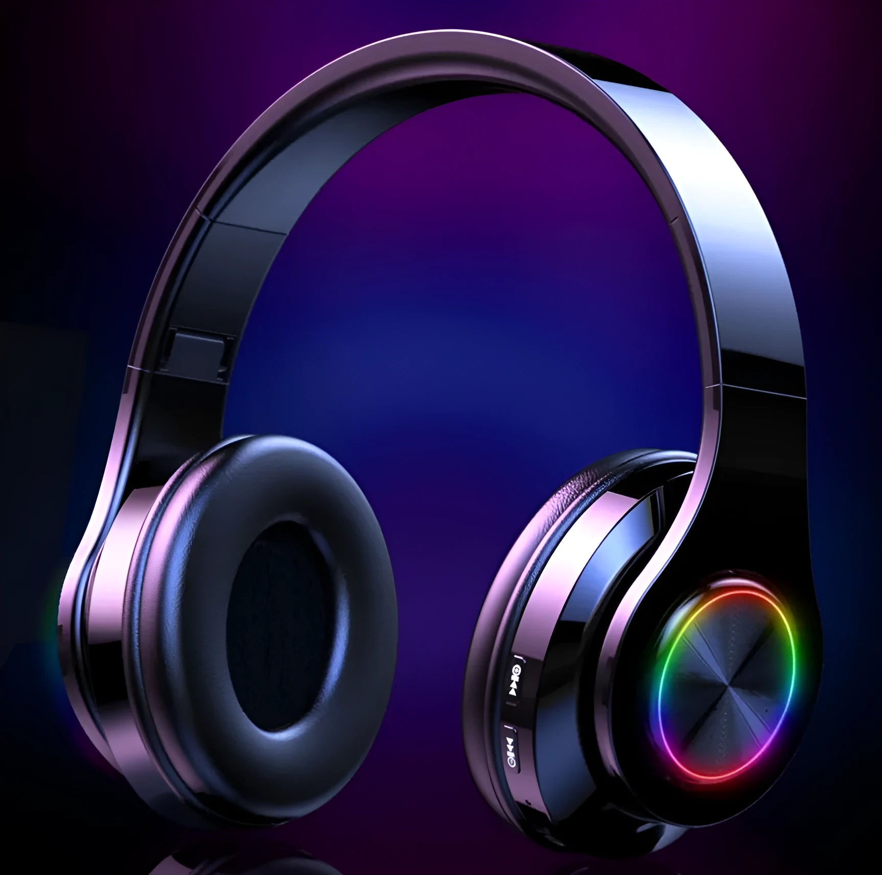 T6 wireless Bluetooth headset with microphone for hands-free calls and music.