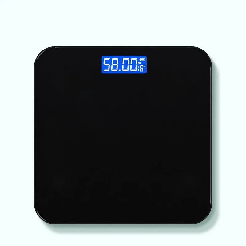 Electronic bathroom scales with cross pattern design in choice of colours with USB charging port