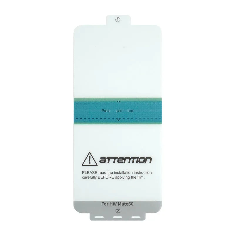 TPU screen protector for Huawei Mate60 and Mate60 Pro with anti-fingerprint coating and installation tool
