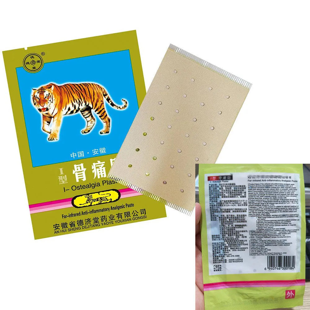 Bone pain relieving patch 7cm x 10cm white cloth punching for shoulder neck waist leg health care