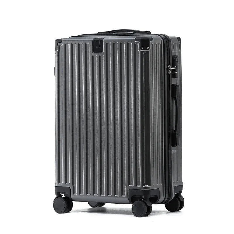 Hard shell aluminium frame luggage in avocado green with USB port and universal wheels.