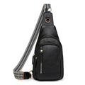 Soft brown women's crossbody messenger bag with an outer open pocket and adjustable strap.