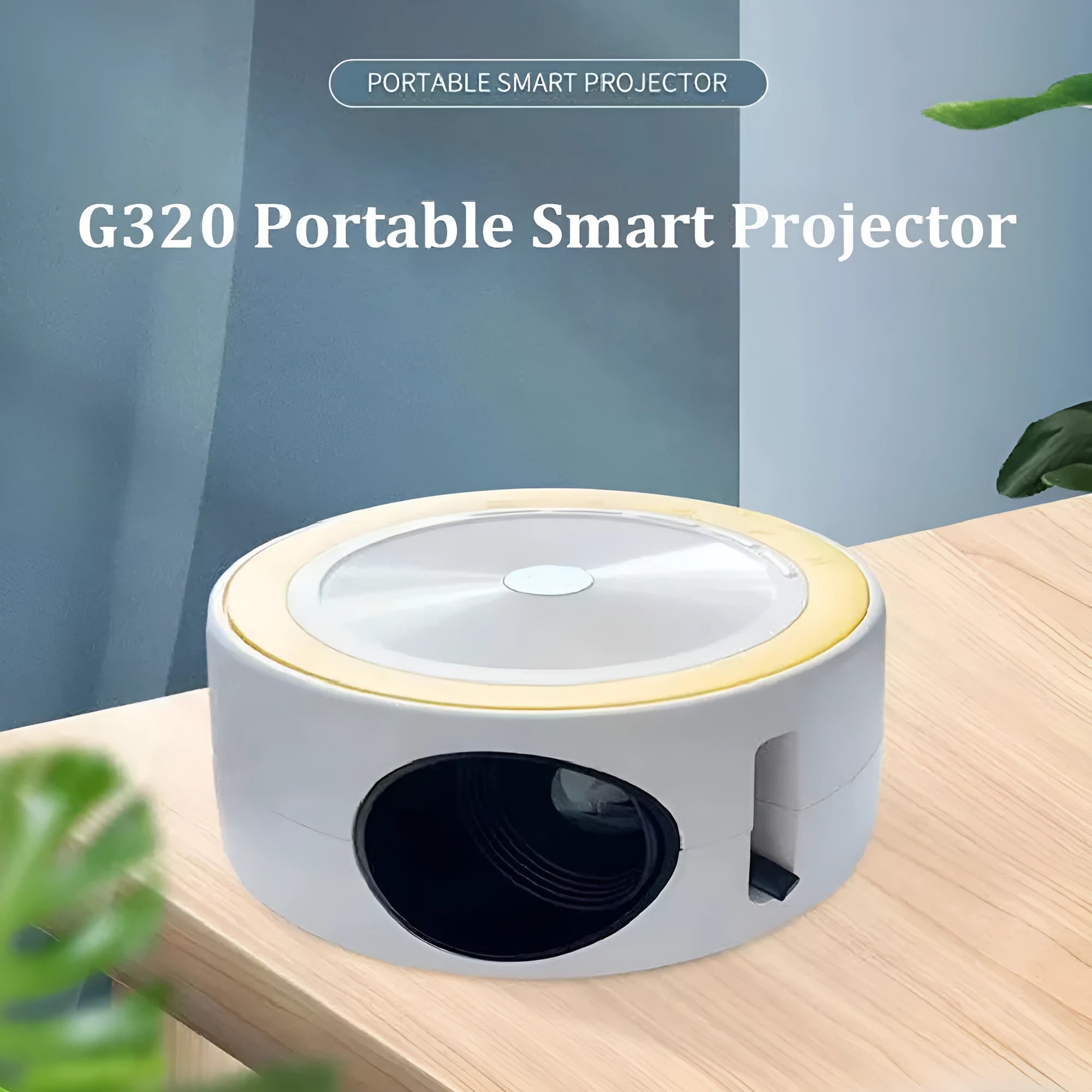 Home wired LED projector with same screen projection in portable 110x47mm design