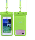 PVC waterproof mobile phone bag in multiple colours for diving and beach activities
