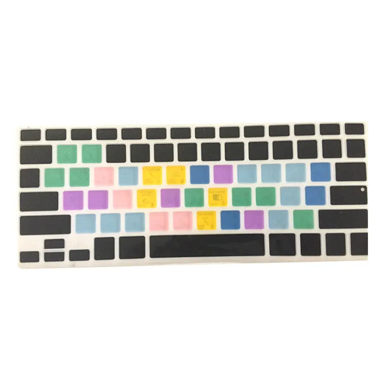 Adobe Illustrator keyboard shortcut silicone cover for MacBook Pro Air, measures 28.7 x 11.9 cm, non-Apple branded