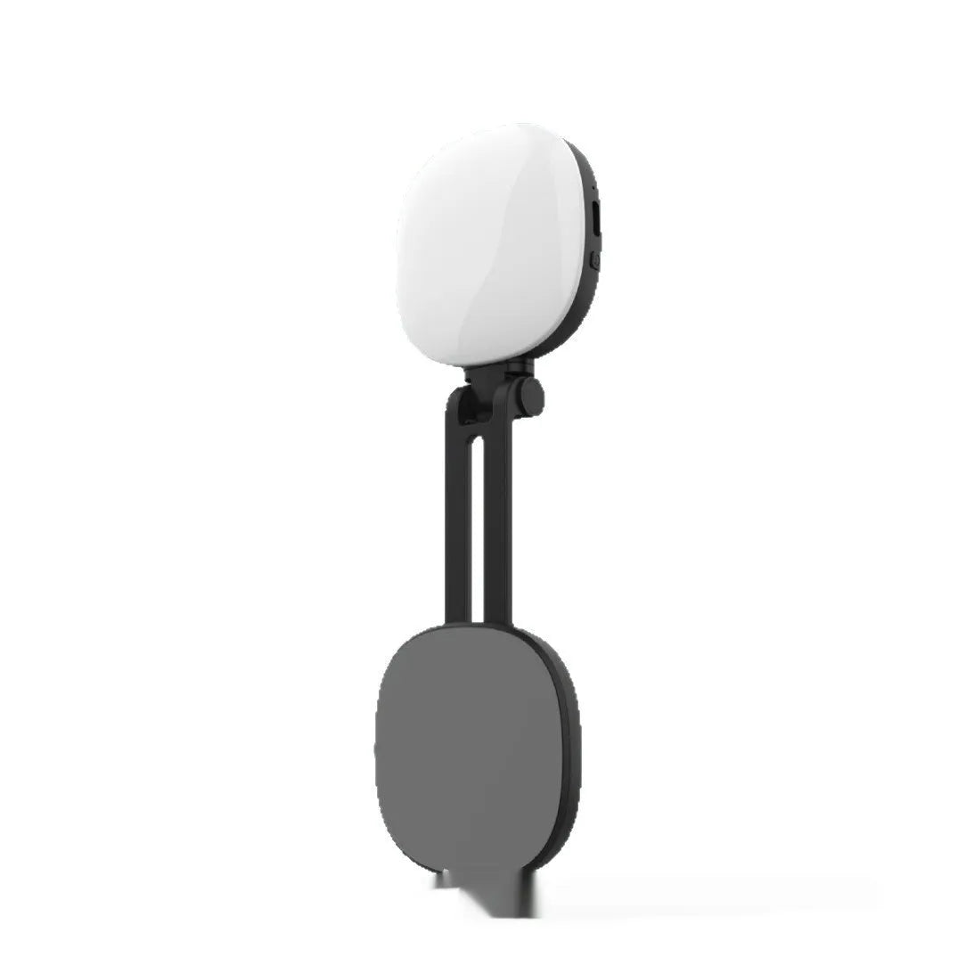 Black and white mobile phone magnetic selfie fill light with adjustable colour temperature and brightness control
