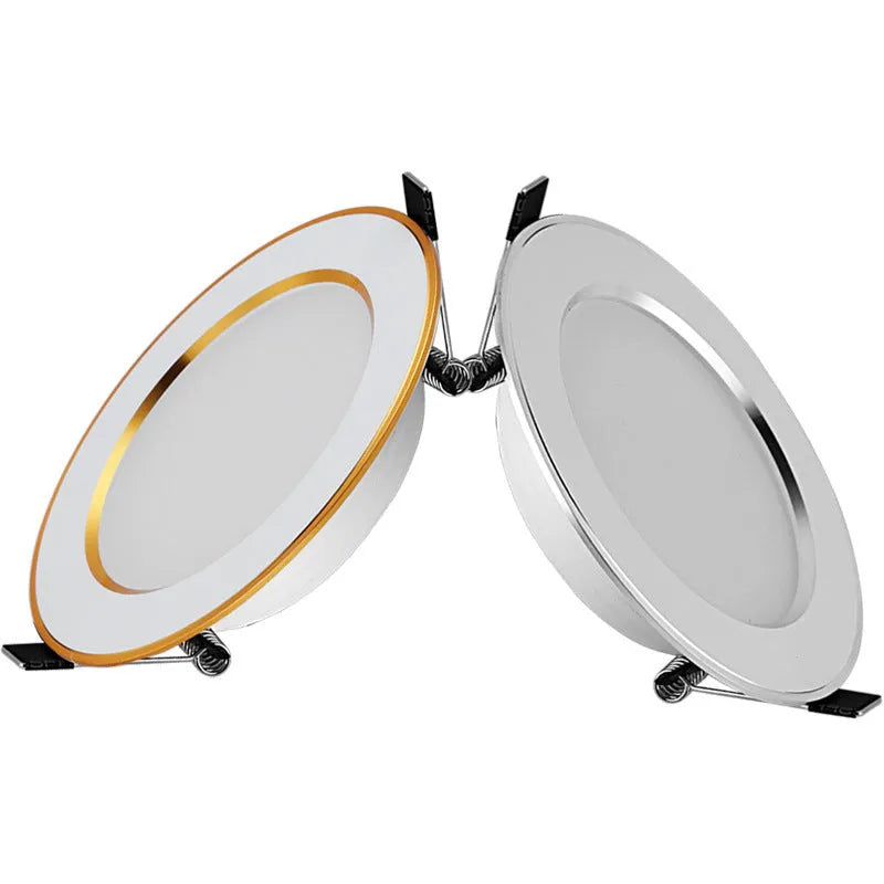 Aluminium straw hat style SMD LED recessed downlight ceiling spotlight