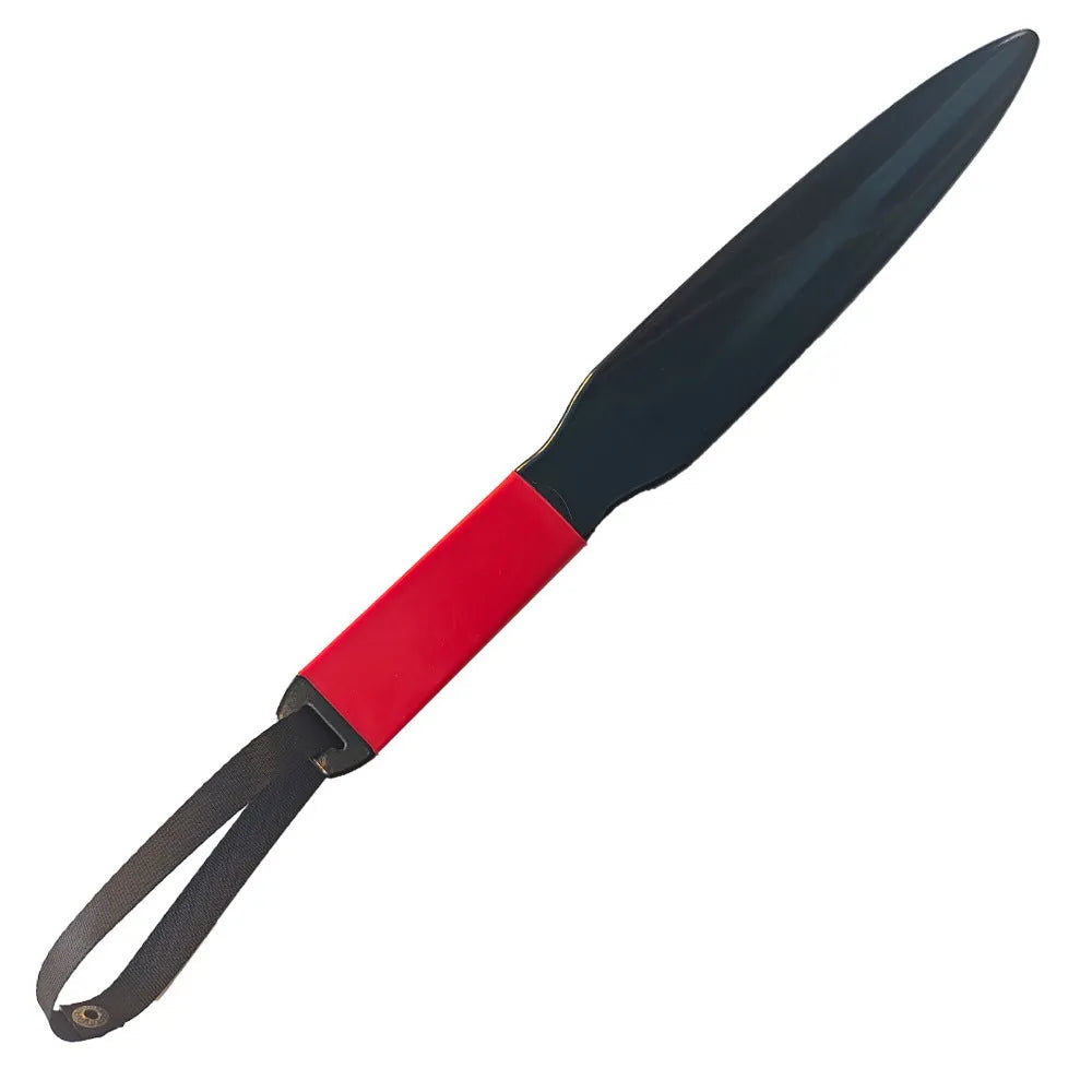 Blue handled nylon dog break stick measuring 35cm for training small and medium dogs.