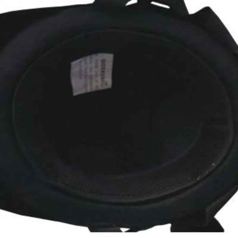 Knight children's equestrian helmet in black with ABS shell and breathable ventilation holes, adjustable fit for 53-55cm head circumference
