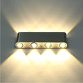 Modern LED corridor lamp with aluminium shade measuring 180x60x30mm
