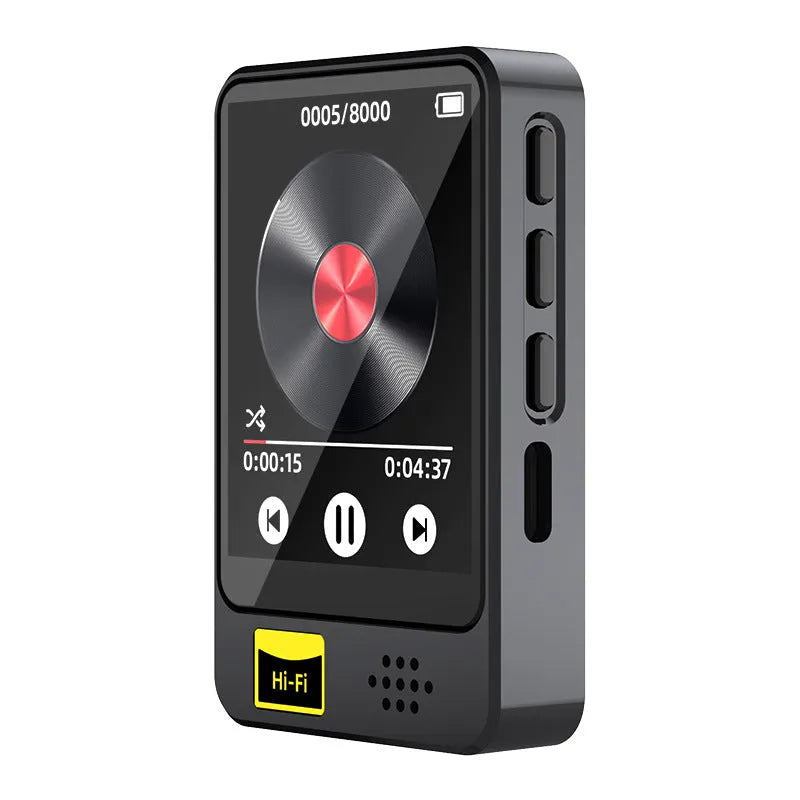Black plastic e-book player with 1.8 inch screen, external speaker, and USB port