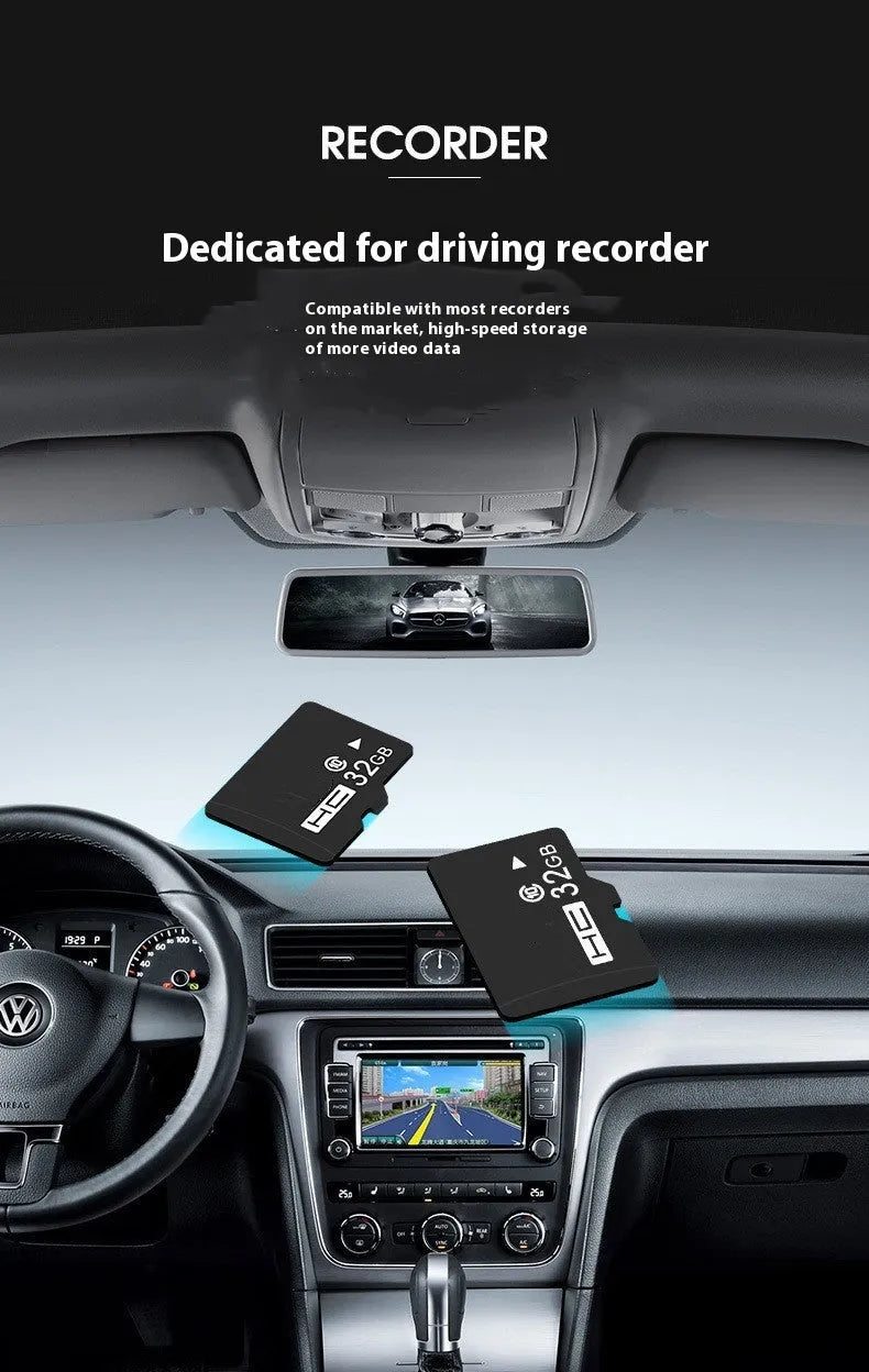 256GB microSD TF memory card for recorder and monitoring device storage expansion