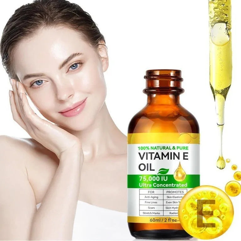 Vitamin E oil 60ml bottle for face and body moisturising