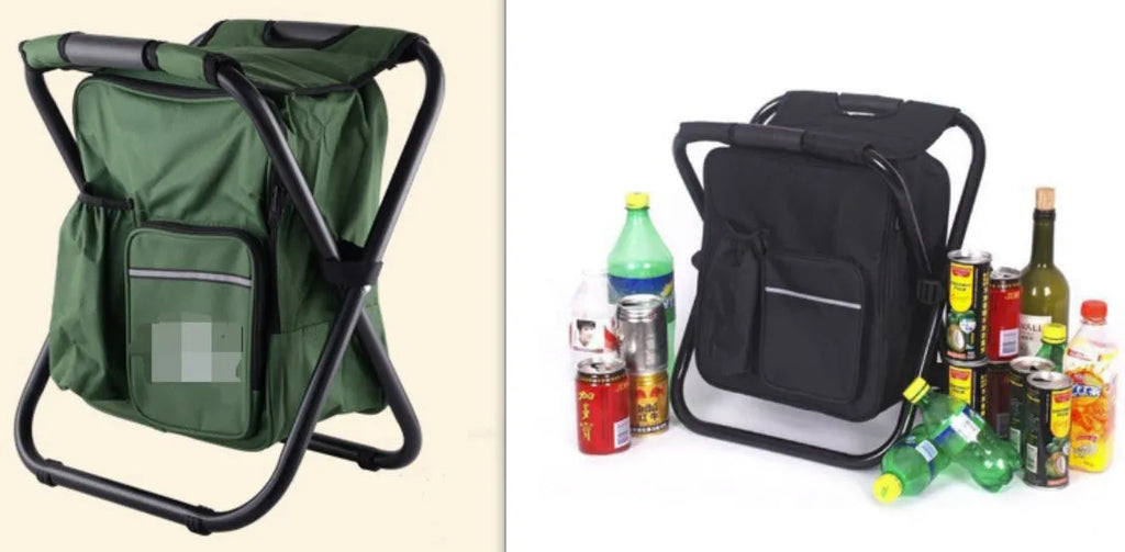 Foldable fishing chair backpack storage bag set in Oxford material, 36x29x41cm, four colour options