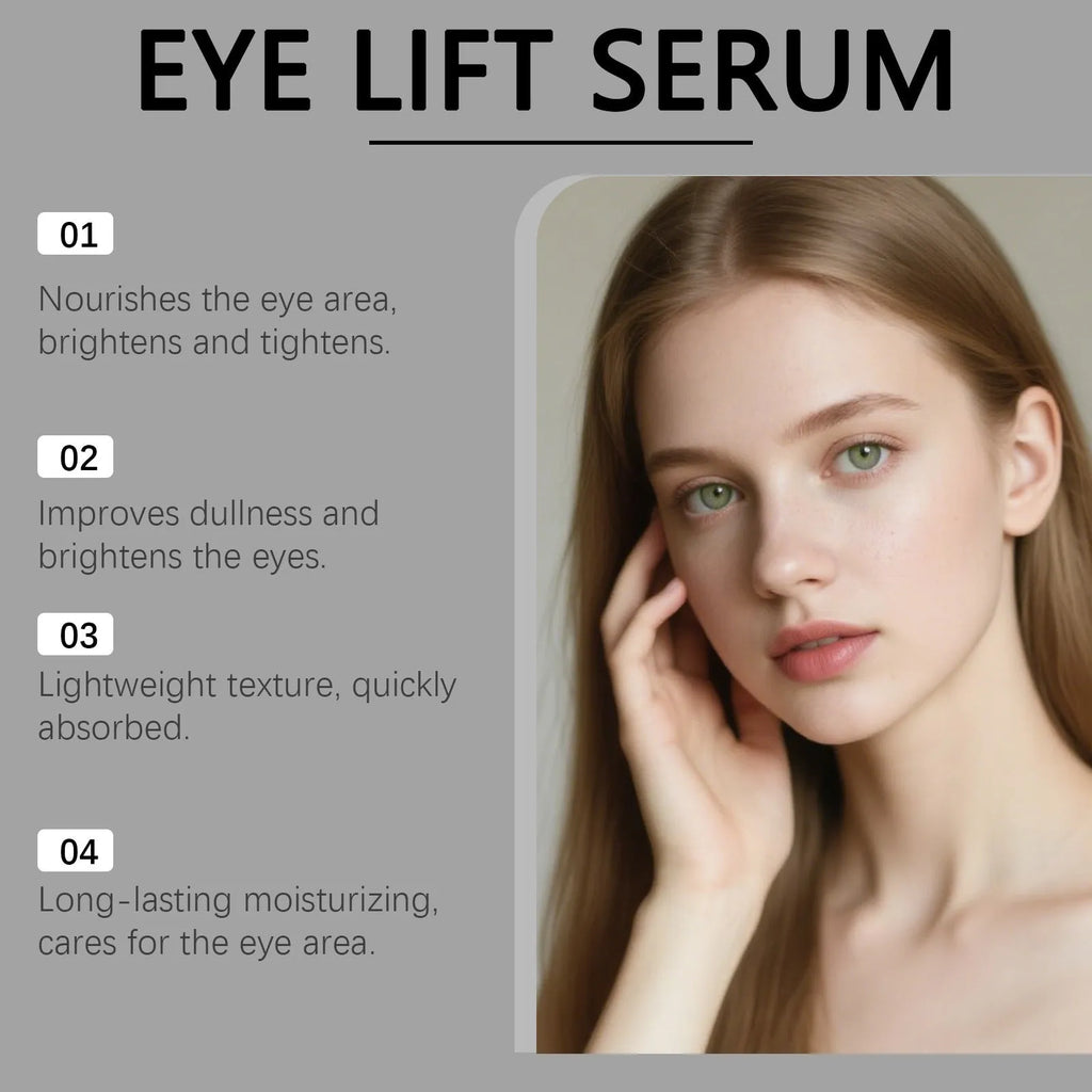 10ml eye tightening ball liquid with frankincense and castor oil under eye serum in bottle