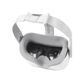 Silicone eye mask for glasses and VR in red, blue, grey, black, beige or cream-white with notched spare design