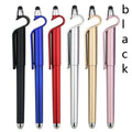 Multifunctional pen with touchscreen stylus tip and integrated mobile phone holder feature