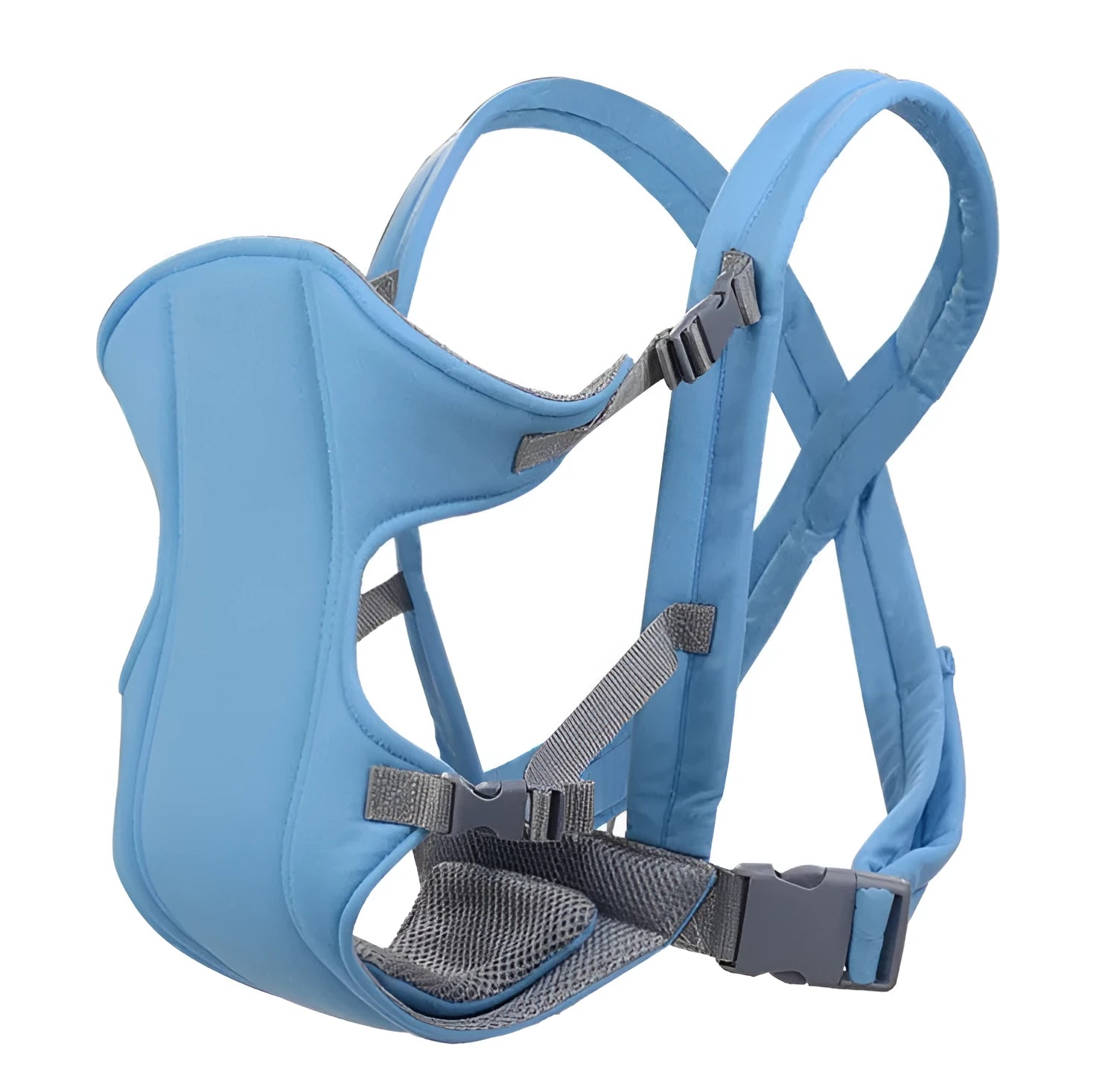 Multifunction baby strap accessory in blue for children 0-3 years with adjustable shoulder strap