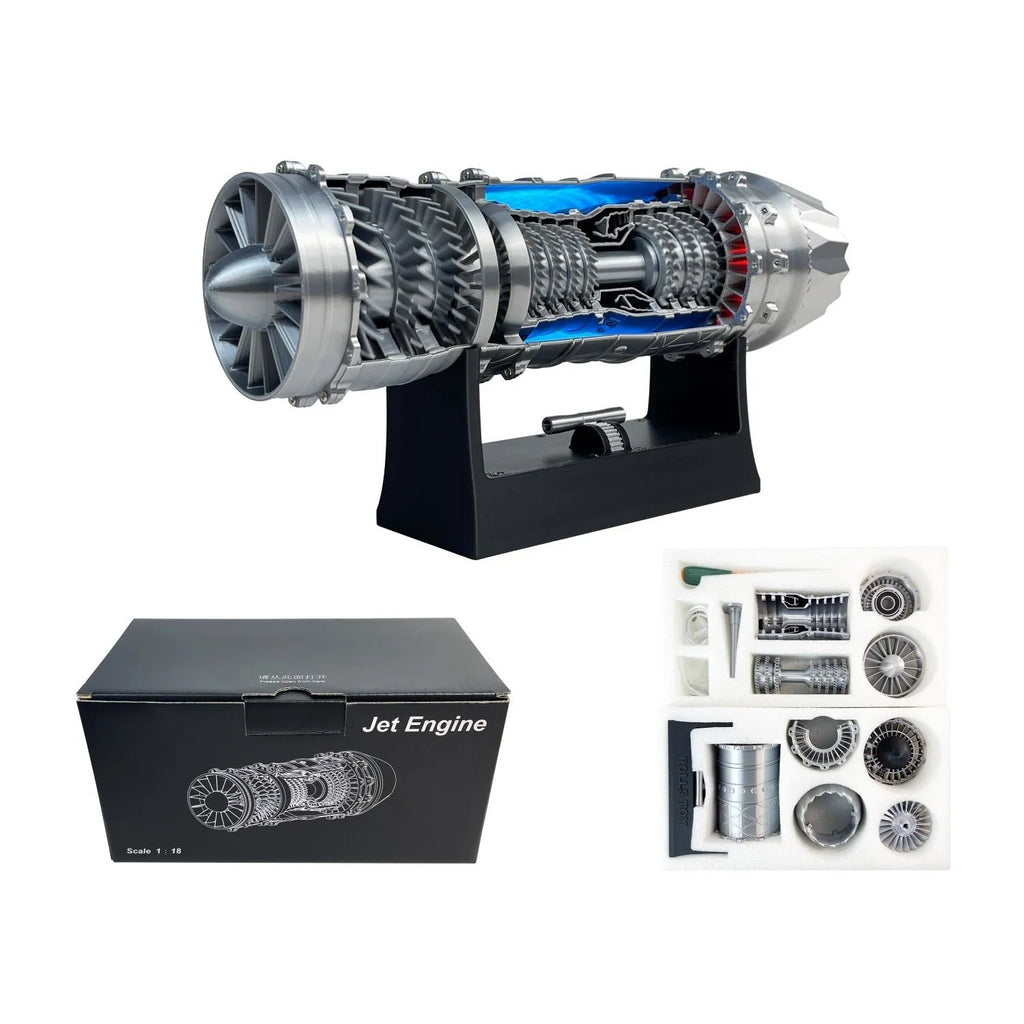 J-35 F35 fighter jet assembling toy model in plastic with adjustable speed engine generator