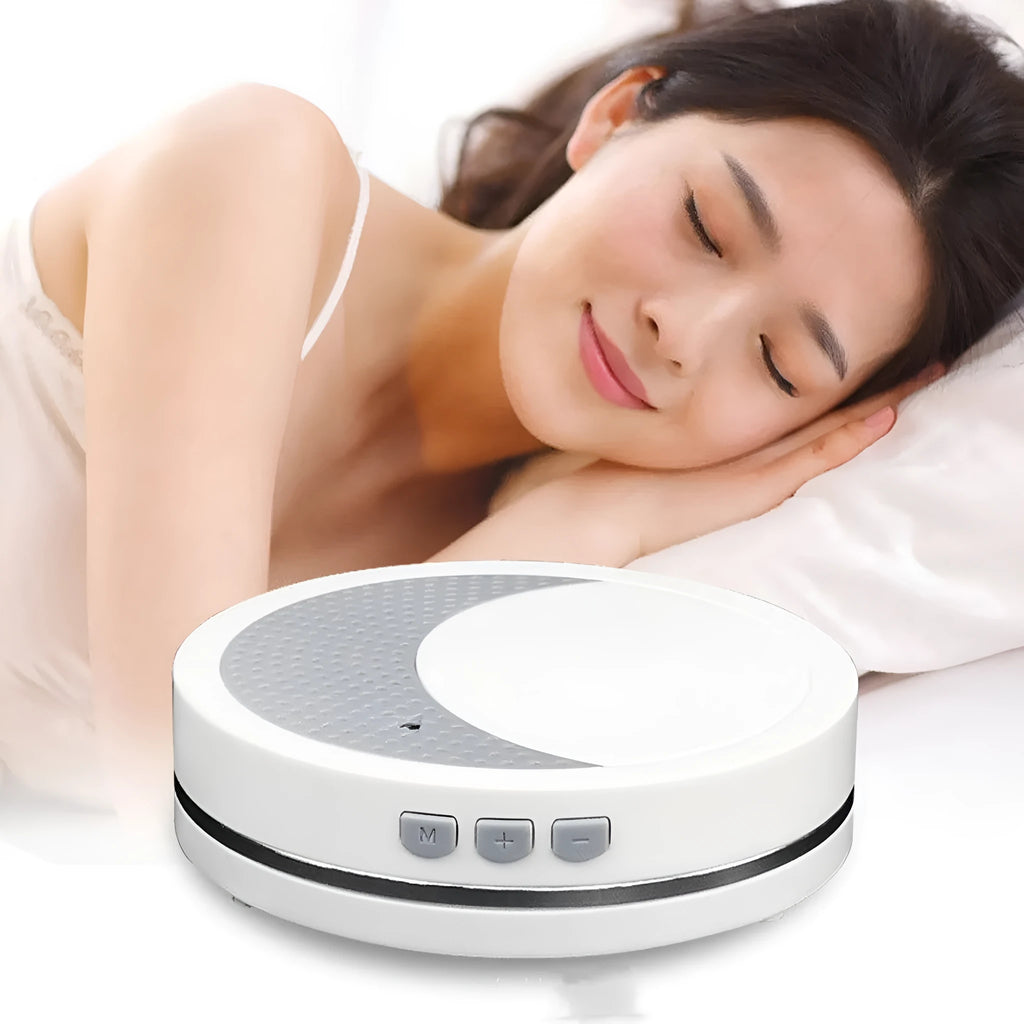 White ABS plastic sleep aid instrument with USB connection for anxiety and insomnia support