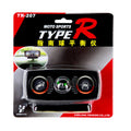 Black car guide ball balancer inclination meter with self-adhesive base compact design