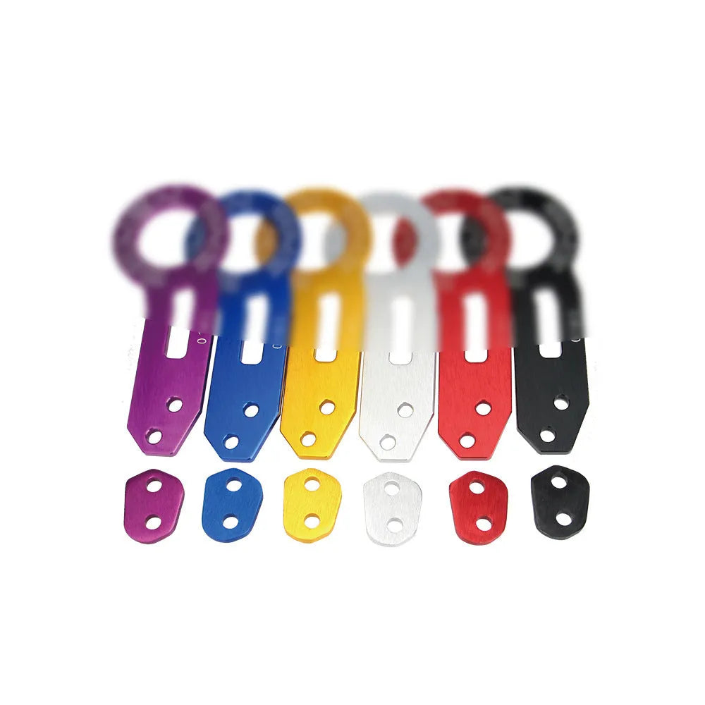 Car modification aluminium alloy BEN tail drawbar 30cm in multiple colours on vehicle rear