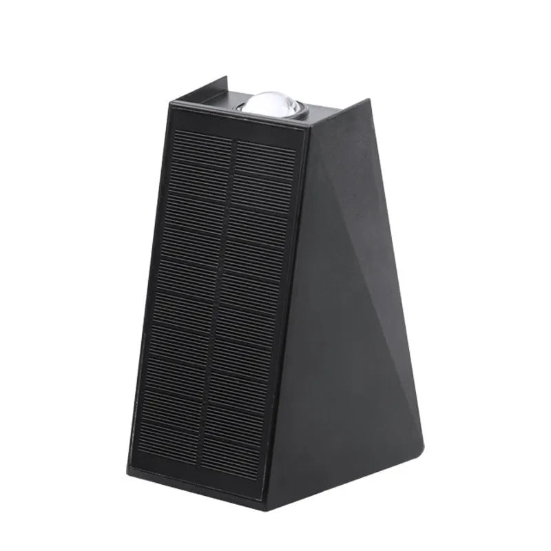 Solar outdoor corridor wall lamp with IP66 rating, ABS housing, and inductive switch for automatic motion-activated lighting