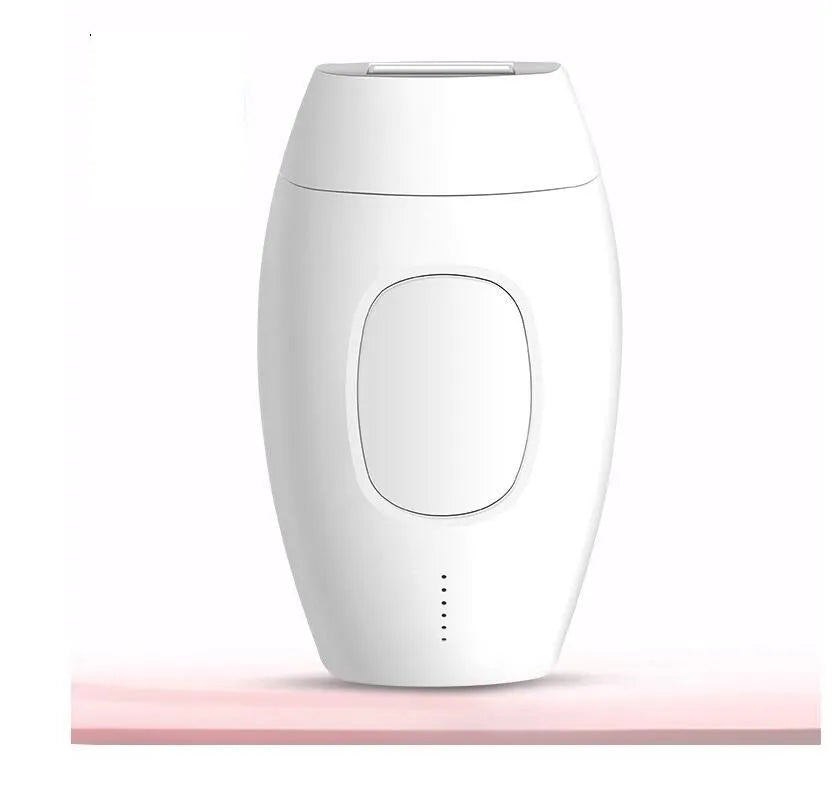 Black laser hair removal device with quartz lamp and skin identification sensor for home use on body and face