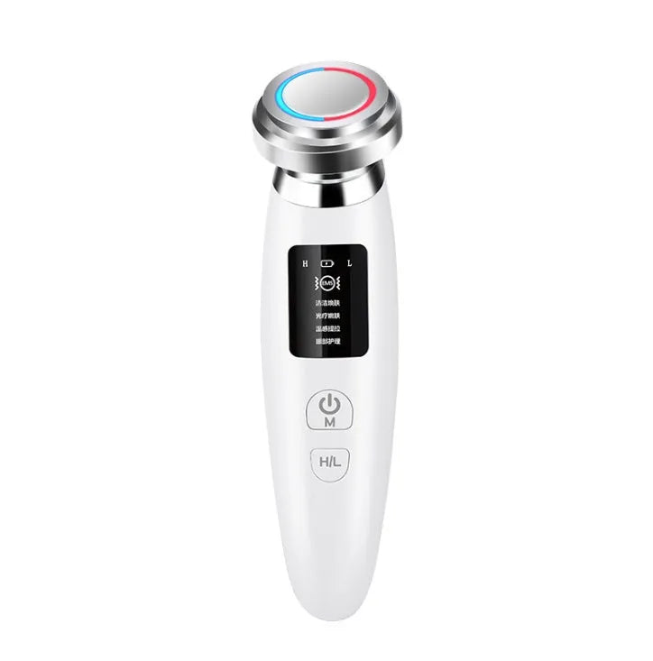 Pink skin rejuvenation instrument for facial cleansing and treatment