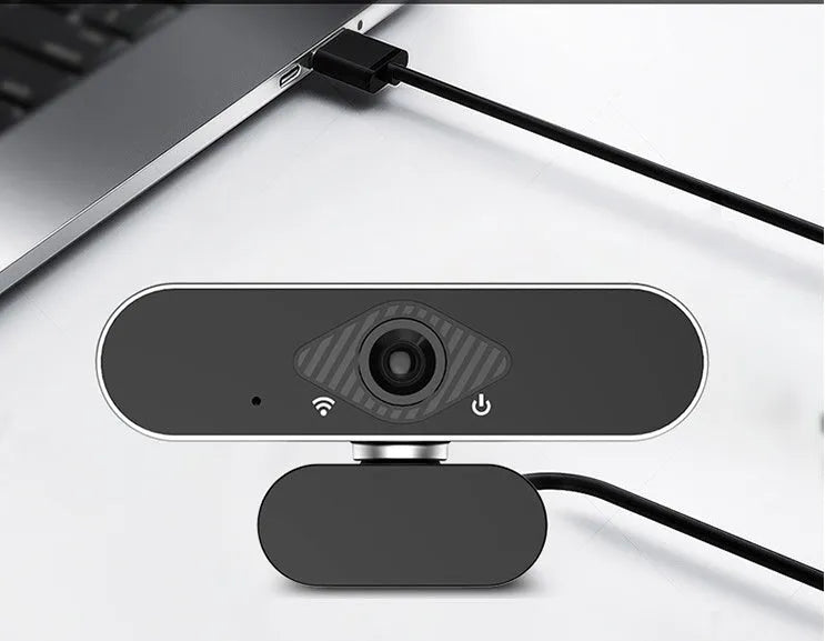 Silver network camera with 2MP sensor and 3.6mm lens for indoor 1080P surveillance