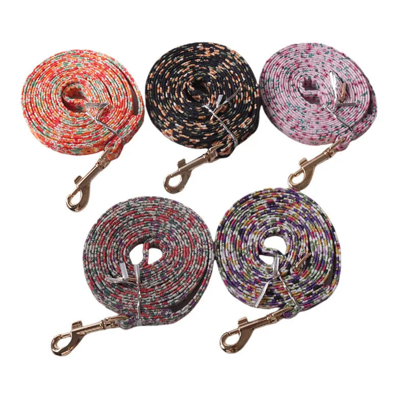 Cloth pet harness suit with leash for small dogs and cats in multiple colour options